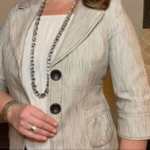 Classiques Entier Tailored Gray Blazer Sz S